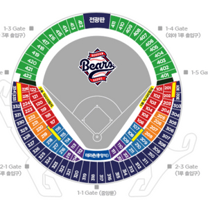 6/8 롯데 두산 3루 블루 2연석