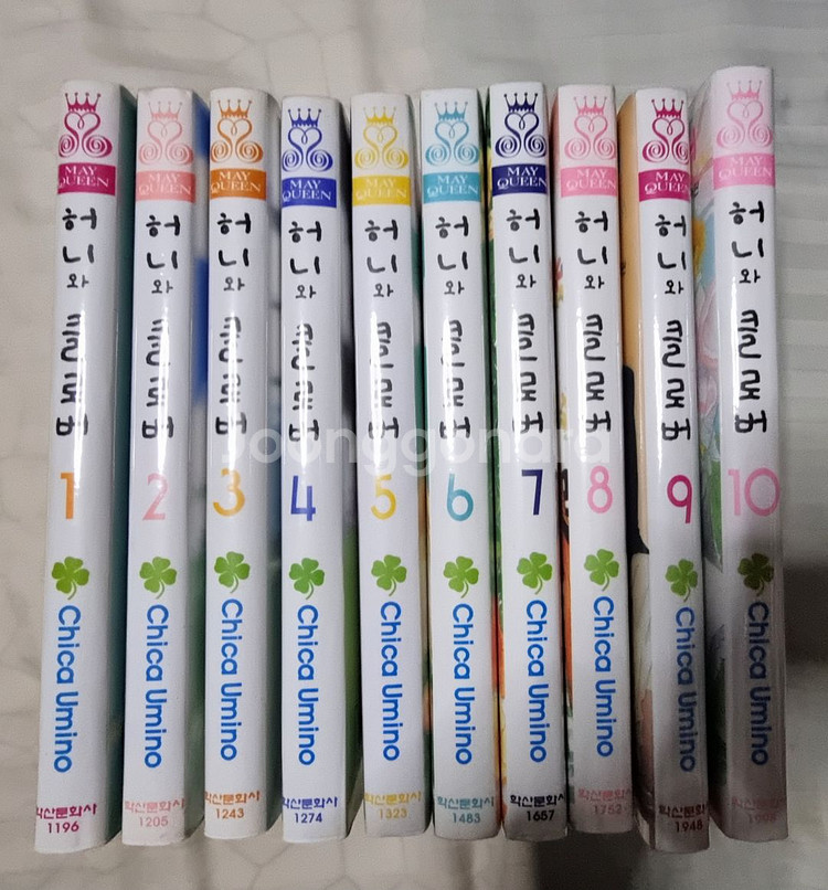허니와 클로버 1-10권 완결 전권.--0