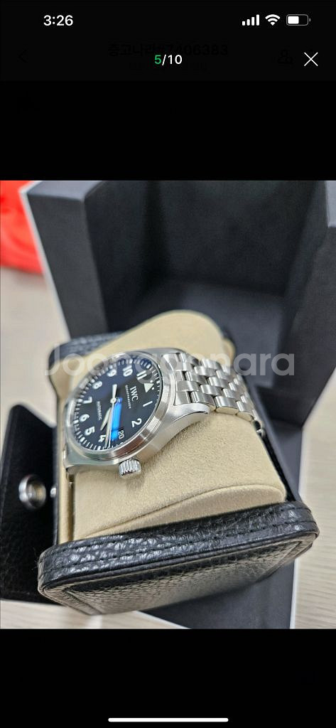 직거래 580 IWC 36 파일럿 검판 IW324010--3