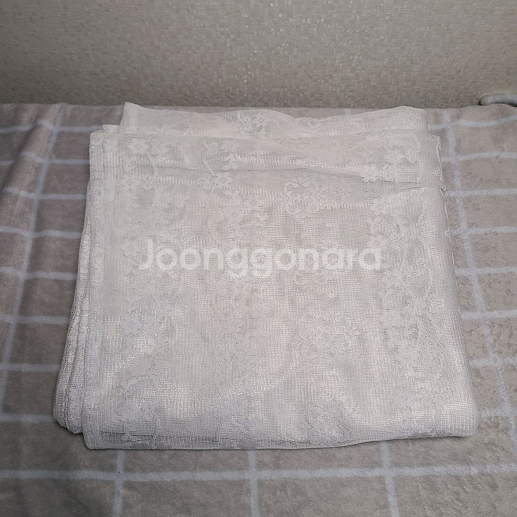 햇빛차단 빌로드 느낌 암막지 원단 + 레이스 커튼--1