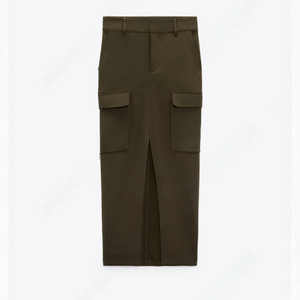 [새상품]ZARA 카고 슬릿 롱스커트