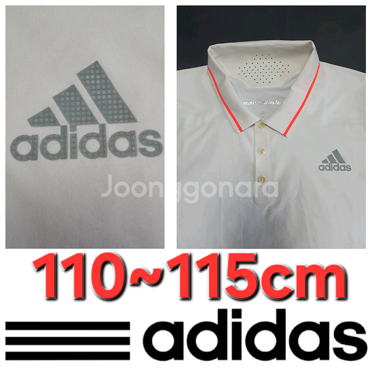 남성 아디다스 여름 가을 골프 셔츠 110~115cm--0