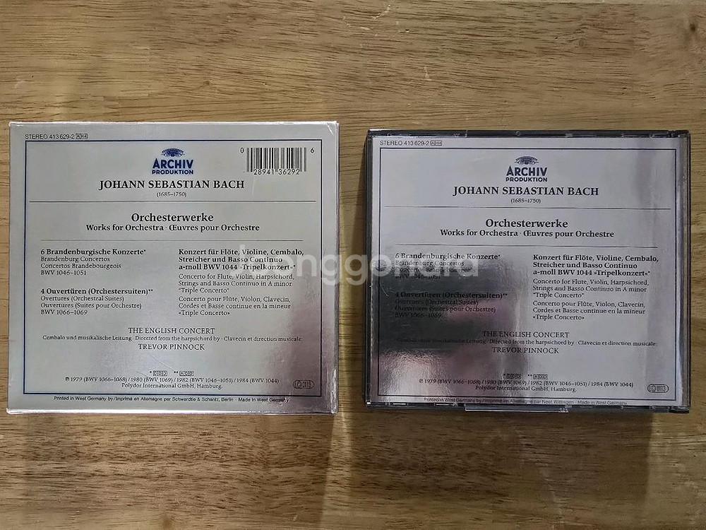 CD 음반 j.s.bach compact disc--4