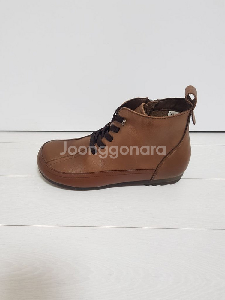 여성 가죽 앵글 부츠 신발 사이즈 240mm--8