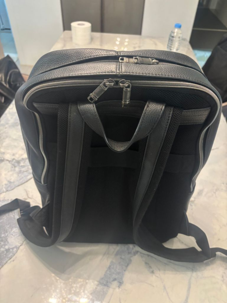 깨끗한 샘소나이트 소가죽 백팩 캐주얼 정장 최고급형 이미지