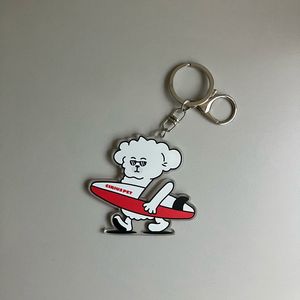 서핑 강아지 아크릴 키링 (새상품)