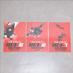 미션 임파서블 포스터 5편,6편,7편 세트 3종 일괄