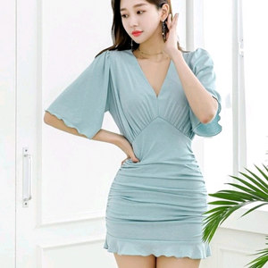 셔링원피스 홀복