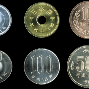 일본 동전 1~500엔