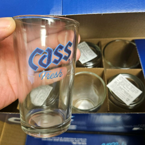 카스 맥주잔 유리컵 7온스(=210ml) 40개