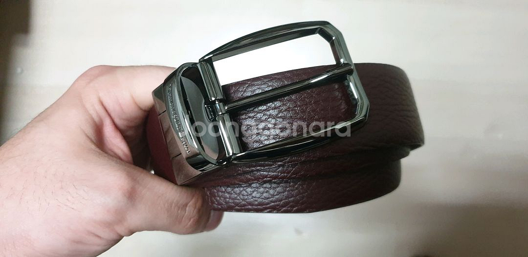 에르메네질도 제냐 남성 가죽벨트 미착용품--0