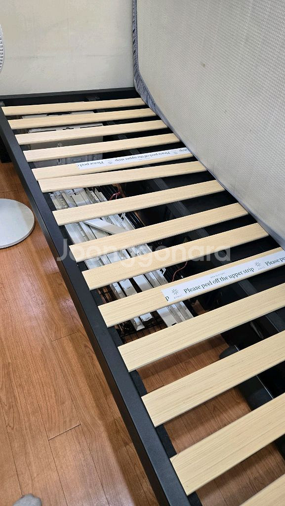 지누스 퀵스냅 침대 프레임 슈퍼싱글--0