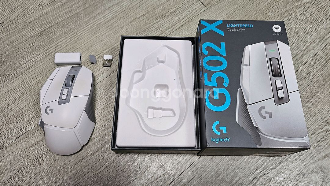 로지텍 G502X 화이트 무선 게이밍 마우스--0
