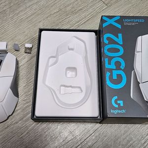 로지텍 G502X 화이트 무선 게이밍 마우스