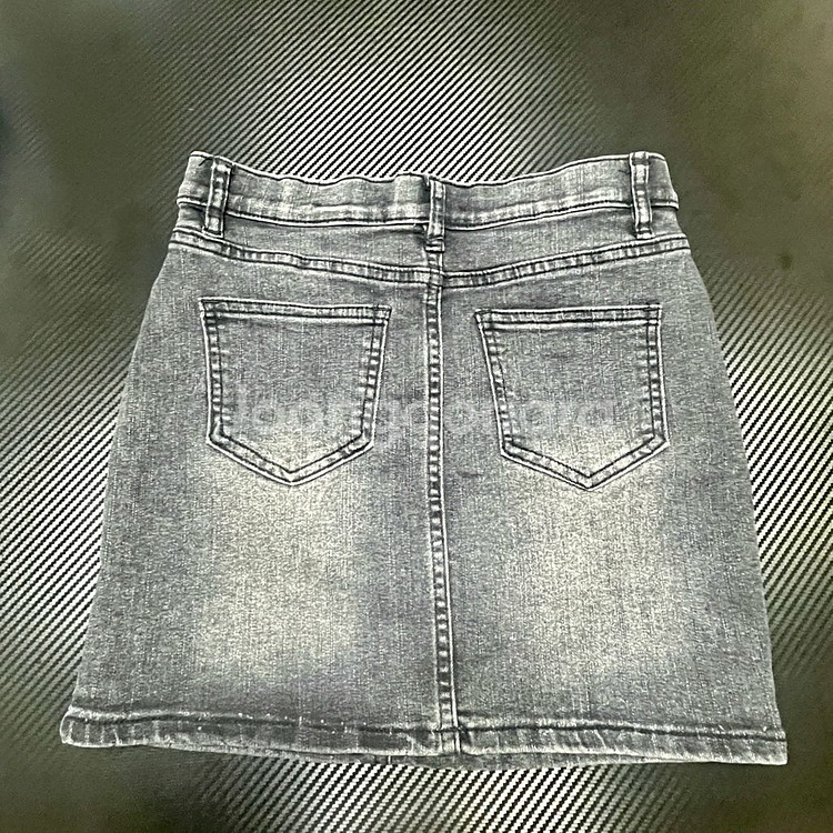 [무배] 고고싱 하이웨스트 H라인 데님 스커트 흑청치마--1