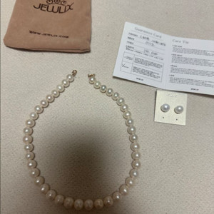 쥬릭스 진주목걸이 10mm 담수 진주목걸이 14K