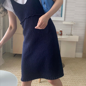 메이비베이비 니트 뷔스티에 원피스