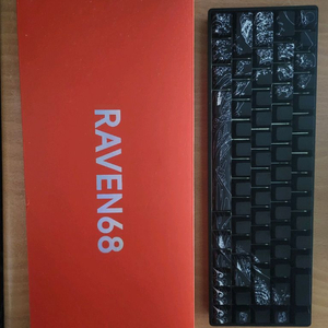 raven 68+키캡+항공케이블