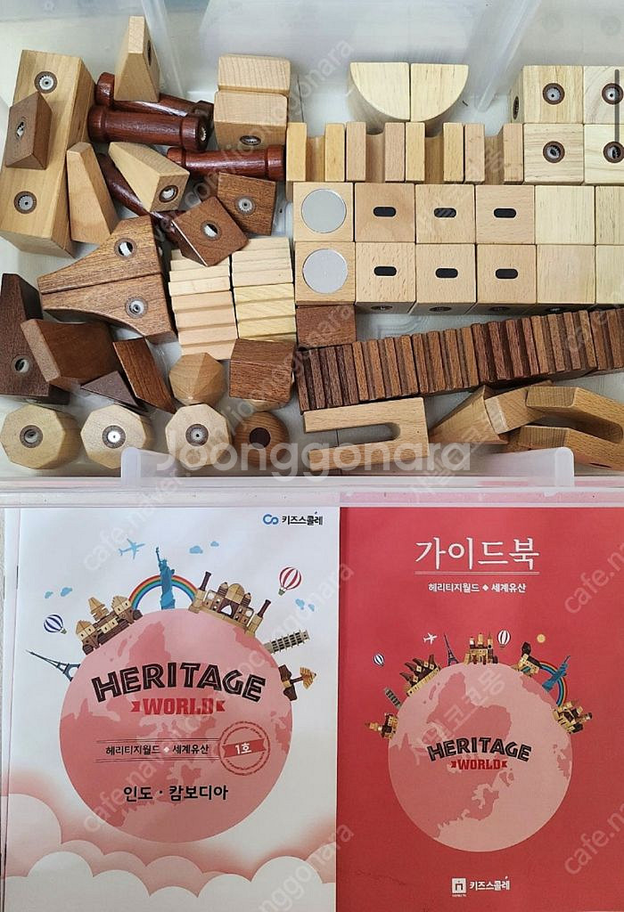 키즈스콜레 헤리티지월드 세계유산 원목 자석블럭--0