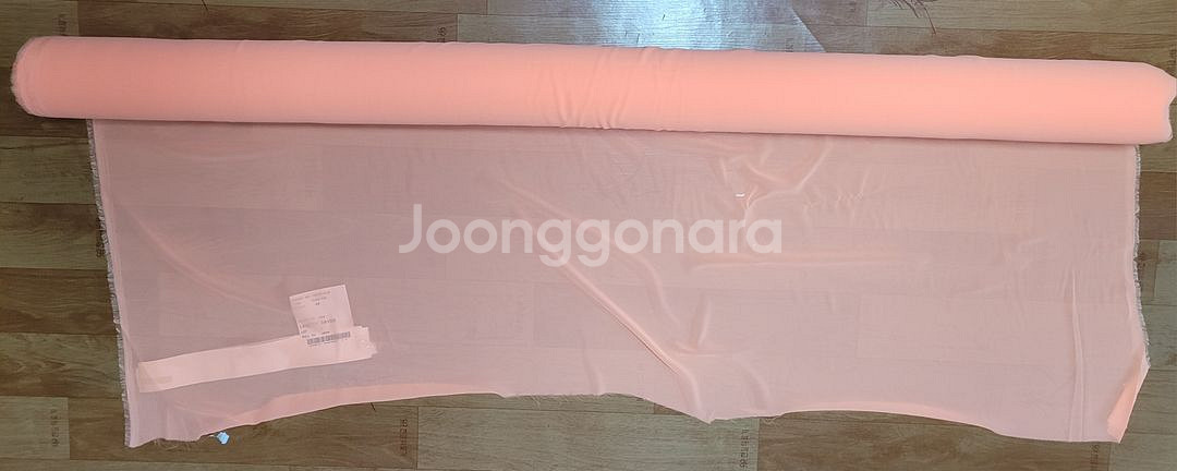 원단 쉬폰오렌지색( 4마360cm)--1