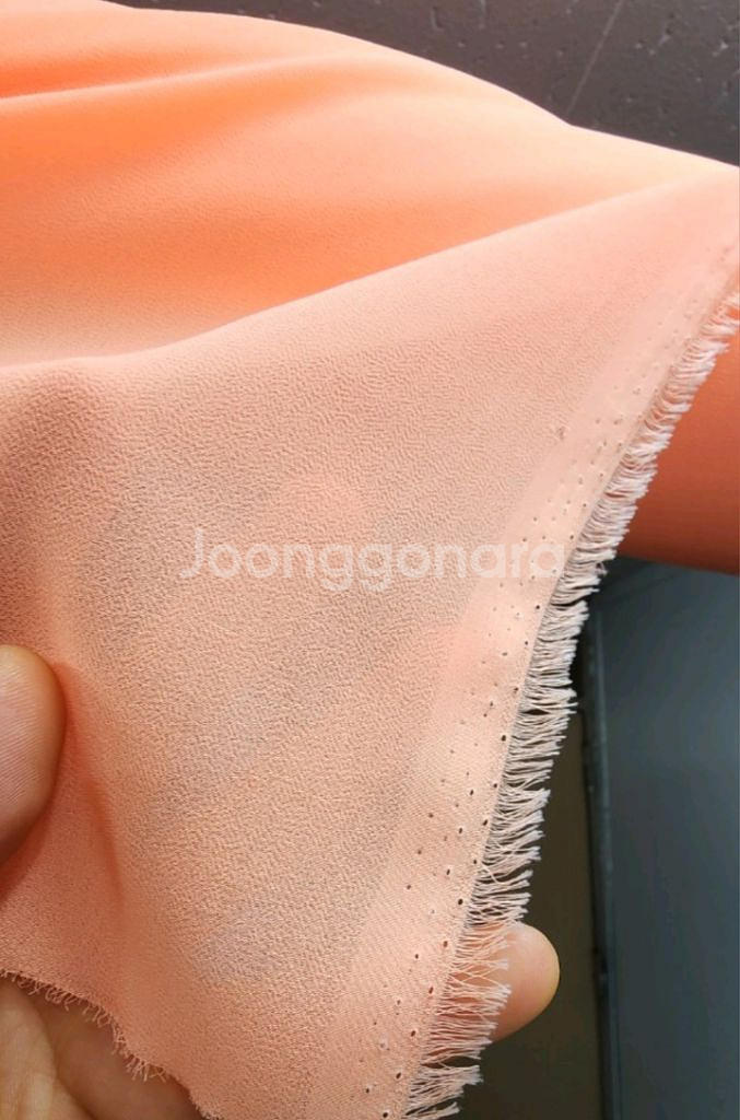 원단 쉬폰오렌지색( 4마360cm)--4