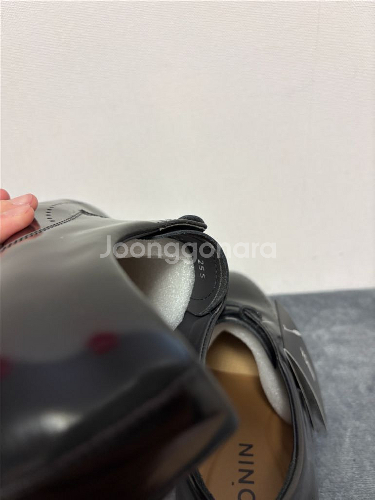 보닌 소가죽 키높이 구두 255 새상품--7