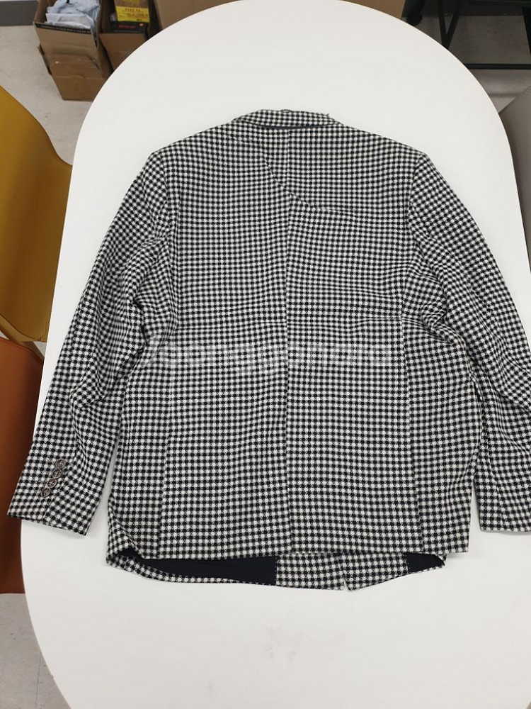 수트 남성더블자켓 체크 빅사이즈 여름 블 정장3XL 1--5