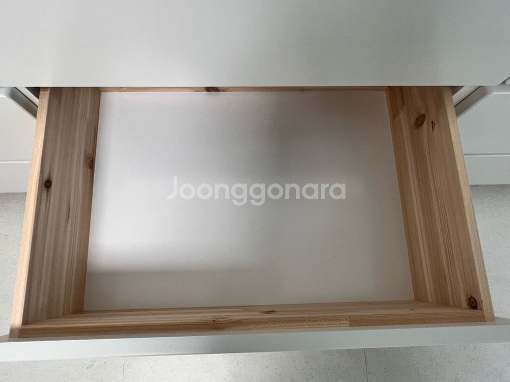 3단 화이트 원목 도장 서랍장(새상품)--6
