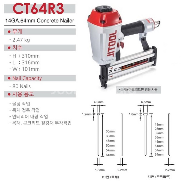 지툴 CT64R3 타카 새상품--2