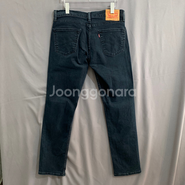 32인치 리바이스 511 일자핏 스판 밴딩 데님 청바지--0