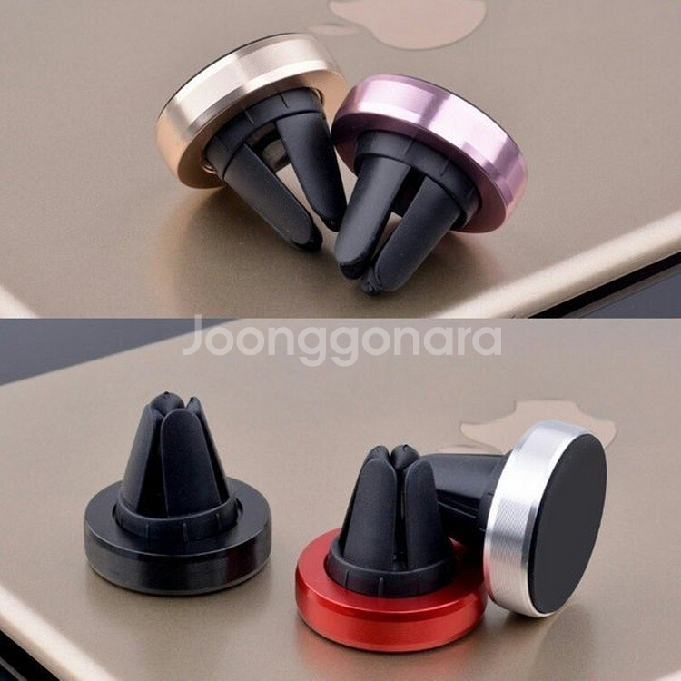 새 빨강색 차량용 송풍구 거치대 핸드폰 홀더 연결 고정--3