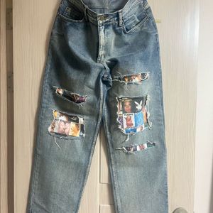 위캔더스 x 플레이보이 패치 바지
