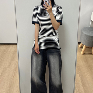 나이키 프랑스 국대 스트라이프 반팔 카라티
