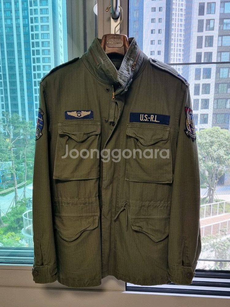 [L]폴로 랄프 로렌 헤링본 필드 자켓(소령 야상)--8