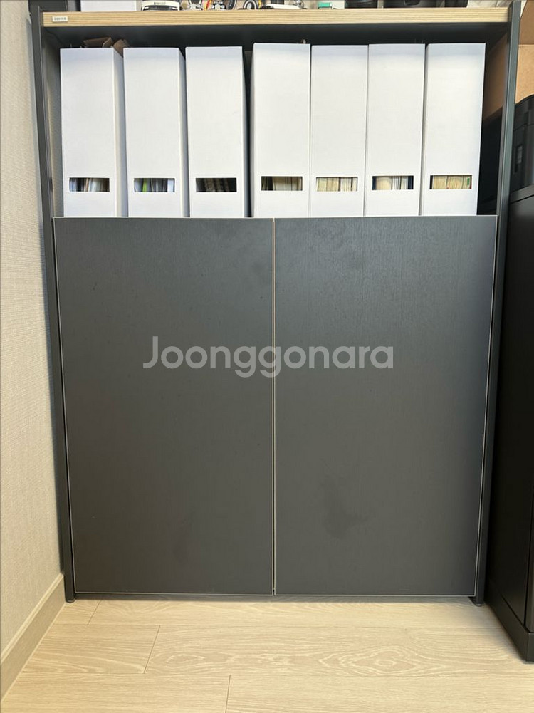 데스커 철제 수납장 블랙 800폭--1