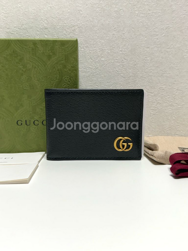 (새상품)구찌 GG 마몽 레더 반지갑--0