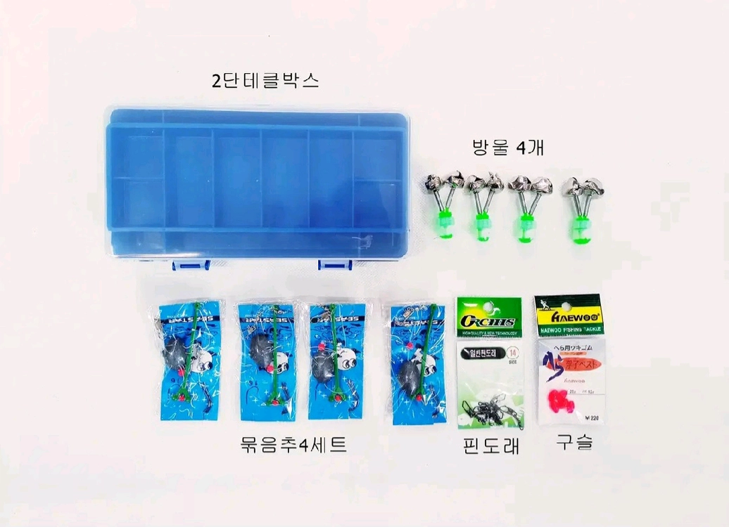 원투낚시대2.7m3대+4000번릴3대+받침대+소품세트+가방 이미지