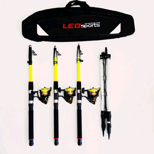 원투낚시대3m3대+4000번릴3대+릴줄+삼각받침대+가방