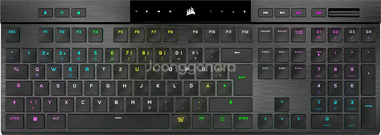 Corsair K100Air 무선 RGB 기계식 키보드--0