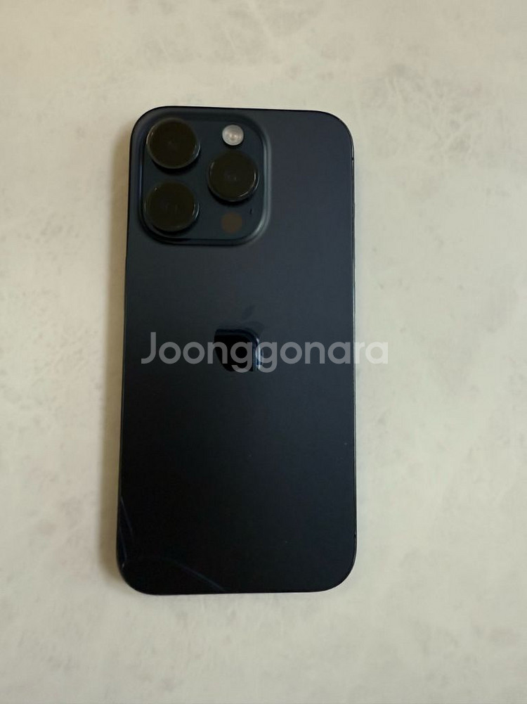 아이폰15pro 블루티타늄 128기가(애플케어) 자급제--5