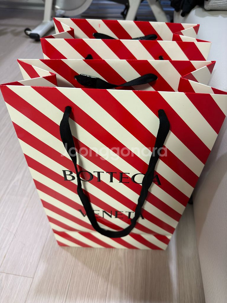 보테가 카세트백 가죽 검정 초록 구매일 23.12.18--3