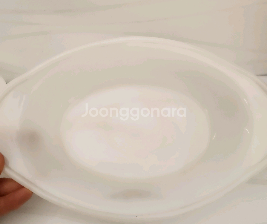 밀크글라스 샐러드볼--2