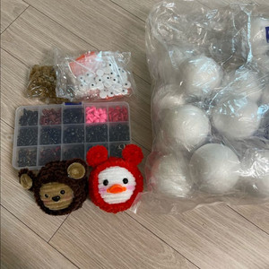 컬러 털실 철사 모루 DIY 세트