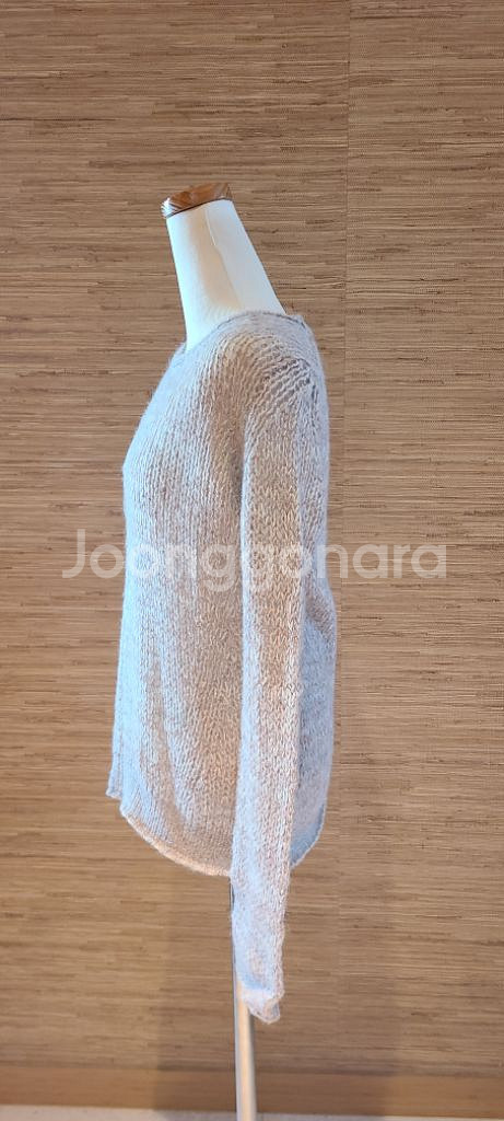 한섬 타임 그물 니트 상의--2