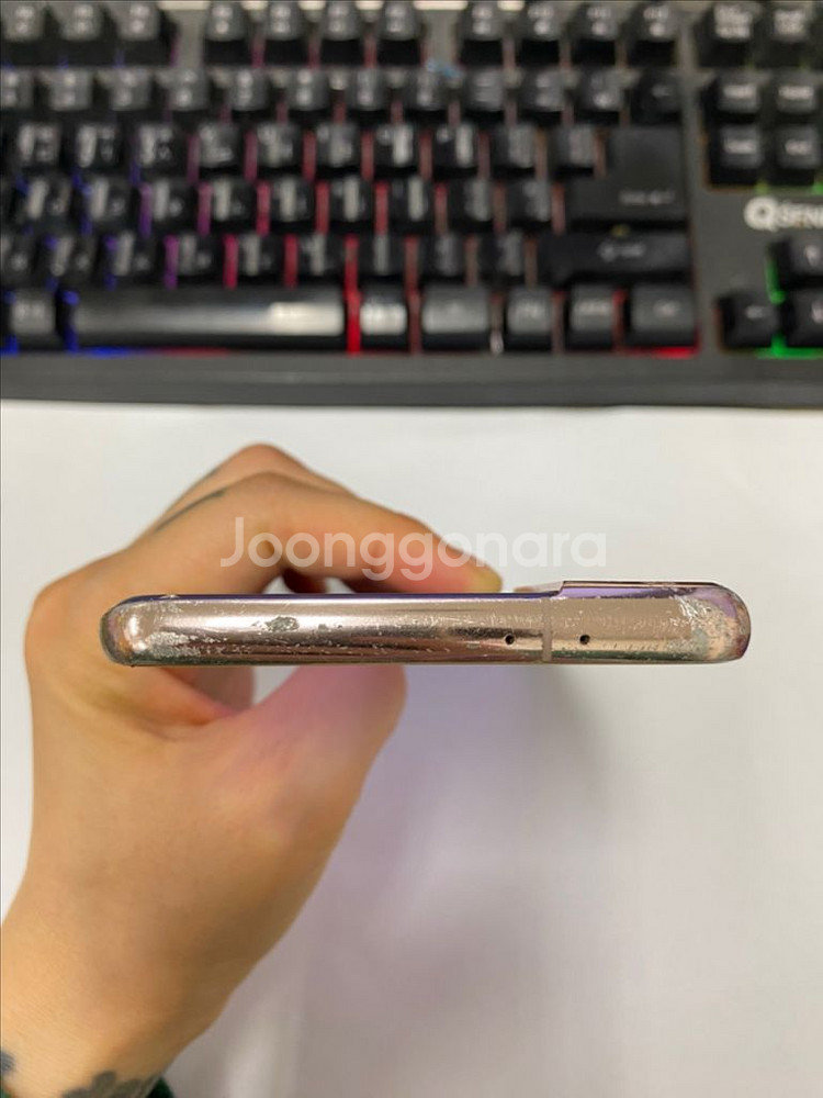 갤럭시S21플러스 퍼플 외관깔끔 256GB 무잔상 검멍--6