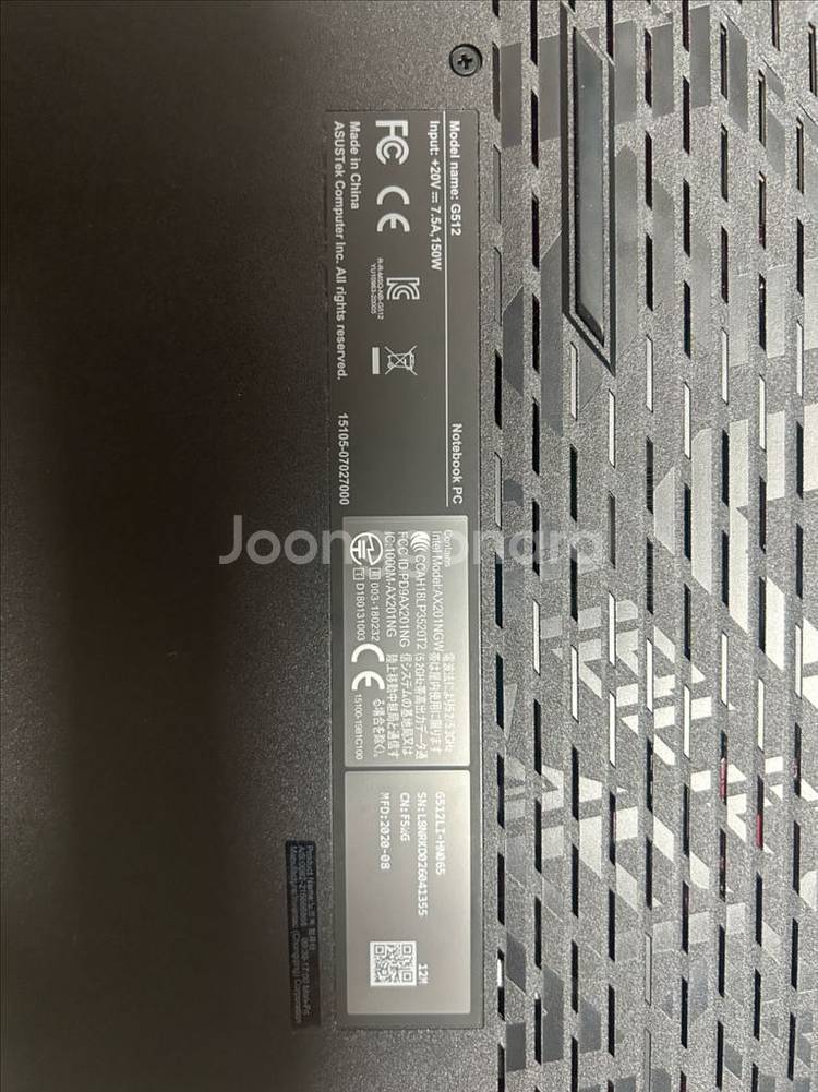 아수스 게이밍노트북 ROG G512--4