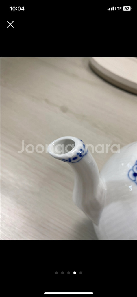 로얄코펜하겐 블루 티팟--3