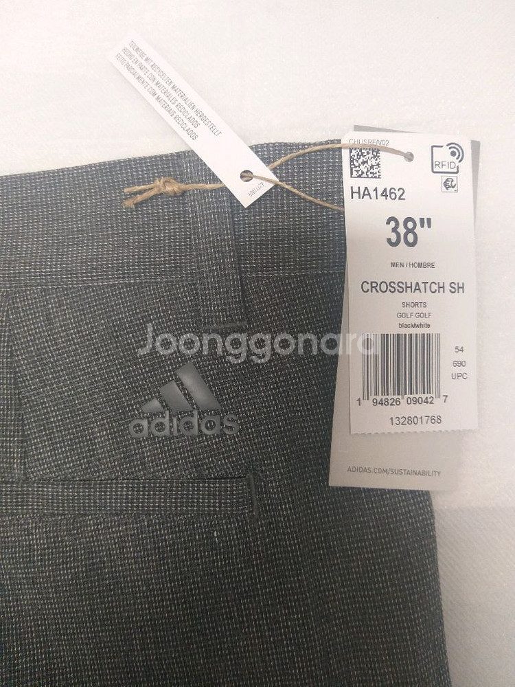 아디다스 정품 남성용 Crosshatch 골프 반바지--5