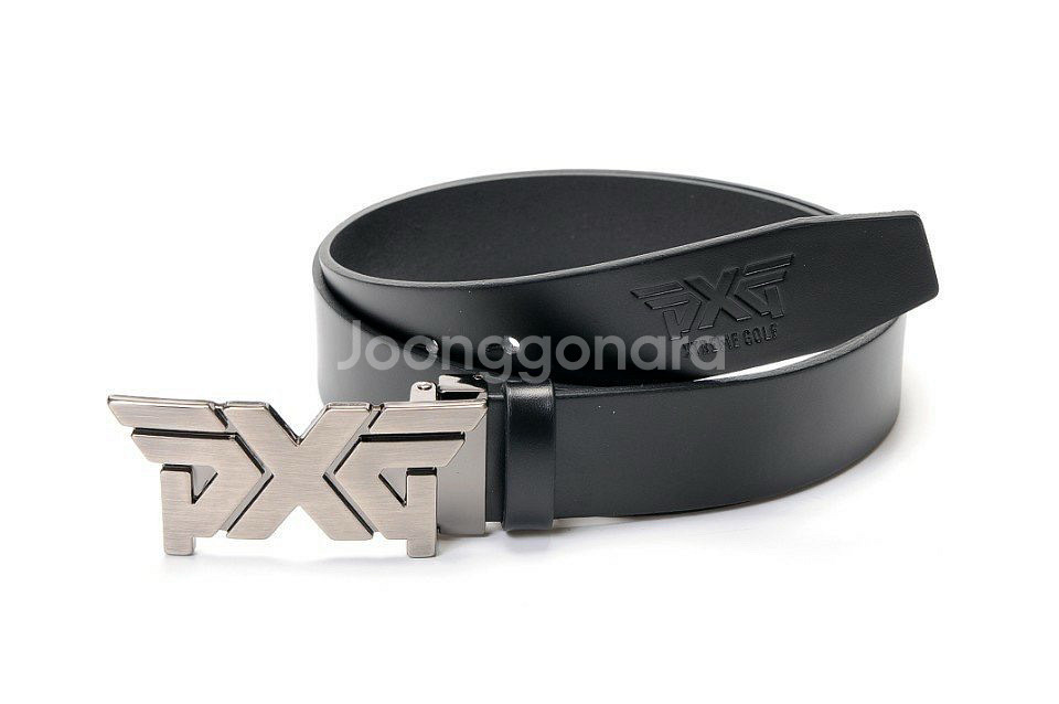 PXG 골프 남성 은장 버클 엠보각인 로고 골프 벨트--1