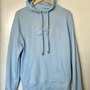 메종키츠네 하늘색 후드티 maison kitsune